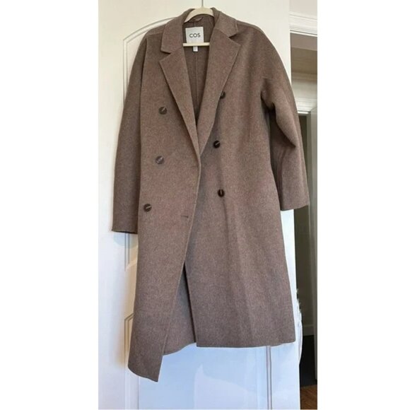 *SOLD* COS Oversized Double-breasted Wool Coat Size S - Picture 8 of 12